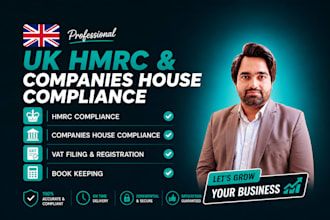 be your UK accountant for hmrc, companies house compliance
