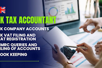 be your UK accountant, prepare accounts, confirmation statement, file vat, ct