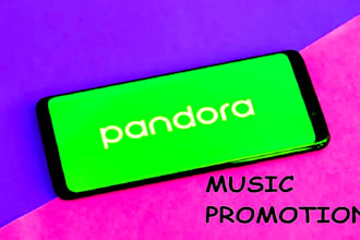 do organic pandora music promotion to active and real audience