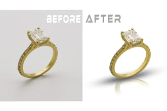 do jewelry retouching, image retouching, in a 12 hour