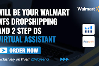be your walmart wfs dropshipping  and 2 step ds virtual assistant