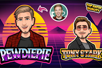 design gaming logo with retro 80s style