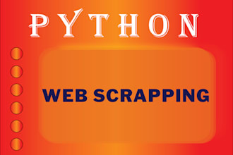 do web scraping, data scrapers in python
