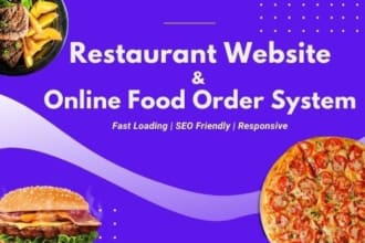 build a restaurant website with online food order system