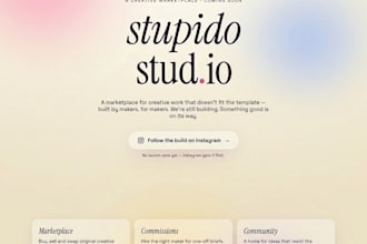 create coming soon or landing page for business