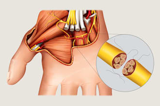 create surgical and anatomical art for medical professionals