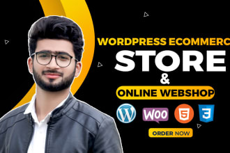 design ecommerce store and online webshop using woocommerce wordpress