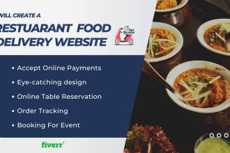 build a restaurant website with online food delivery system