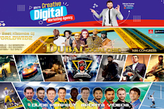 design attractive and fabulous youtube banners and logo