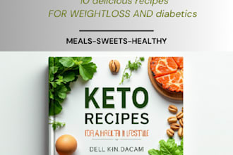 design a keto recipes ebook  low carb meal  for weight loss