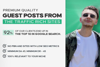 do exclusive guest posts from the traffic rich sites