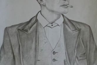 sketch a realistic impression of your photo and portrait