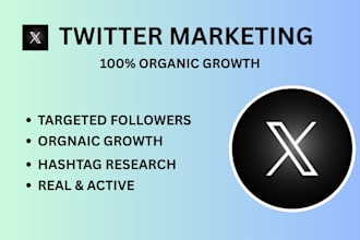 do x twitter marketing and promotion with organic growth
