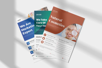 create digital marketing, family health care, spa and beauty flyer, postcard