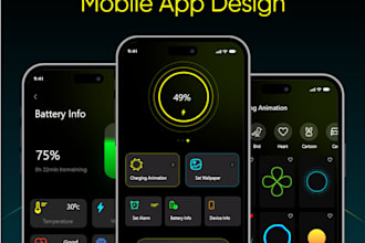 do amazing mobile application UI for android
