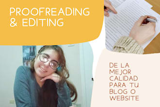 do an excellent spanish editing and proofreading for you