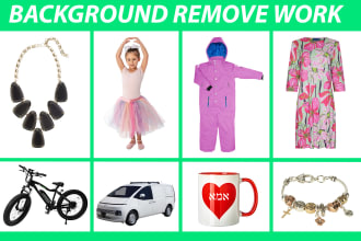 do cutout background remove 100 photos by clipping path
