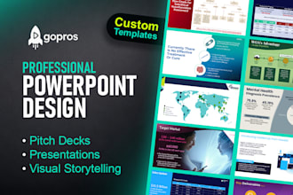 create a powerpoint design or pitch deck