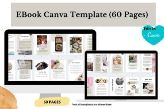 provide 60 editable canva ebook templates