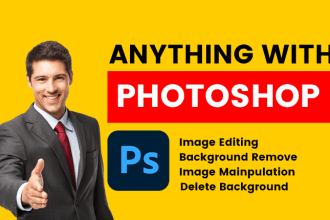 do delete background , or any photoshop work