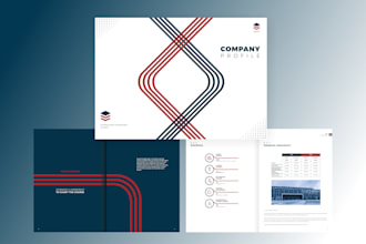 do creative company profile design, annual report, brochure
