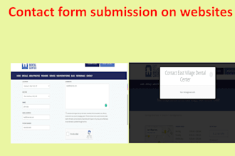 submit contact forms on websites
