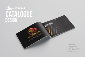 design luxurious product catalog, catalogue, brochure