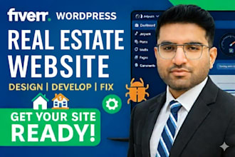 build a modern real estate wordpress website with property listings