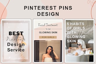 design 5 professional pinterest pins