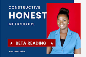 be your romance, fantasy, and other genres beta reader