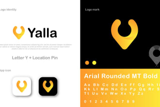 do modern logo design for app, website, company, business, product and shop