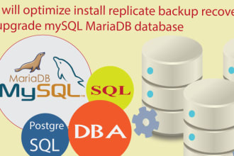 recover, optimize, upgrade, migrate, replicate mysql mariadb