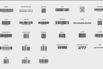create barcode, qrcode stickers for your products
