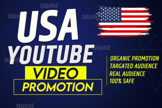 do organic USA youtube video promotion for channel growth