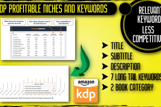 research profitable amazon kdp niches and keywords research, category