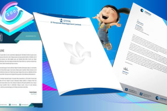 design your letterhead in PDF and word format