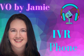 do a professional american female IVR phone voicemail greeting
