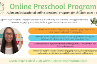 teach online preschool lessons