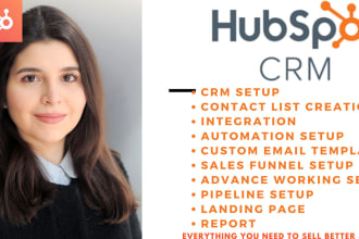 setup hubspot CRM for sales and marketing automation