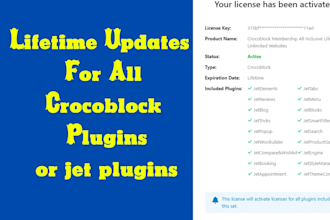 install crocoblock plugins or jet plugins with lifetime updates