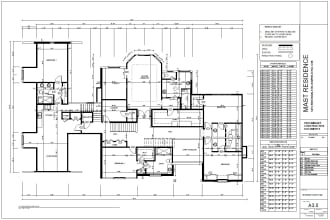 convert, redraw, floor plan 2d, 3d, model and  drawings in autocad or revit