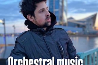 create horror dark ambient orchestral music for movie game