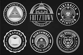 design classic vintage badge for outdoor business logo