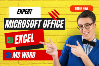 do office work excel formatting, formulas expert, data entry