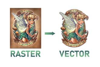 do vector tracing, vectorize image, convert logo to vector