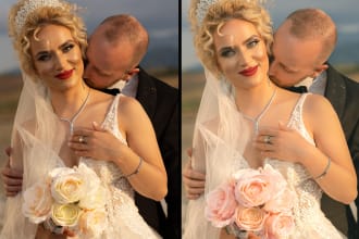 edit and color grade your wedding photos