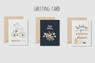 create greeting, birthday, valentine day, wedding card