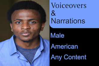 record a relaxing american english male voice over for you