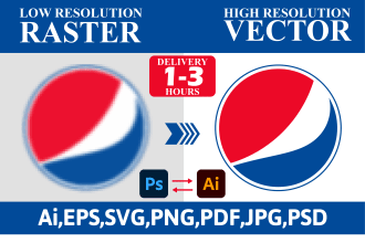 vectorize logo, recreate,convert image to vector format, ai,svg,eps