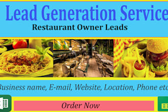 do restaurant owner email listing lead generation